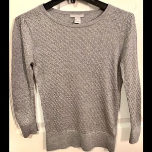 H&M Light Gray Pullover Crewneck Sweater